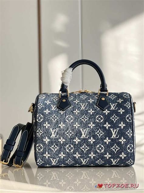 louis vuitton denim speedy 25